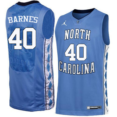 Men North Carolina Tar Heels #40 Harrison Barnes College Basketball Jerseys Sale-Blue